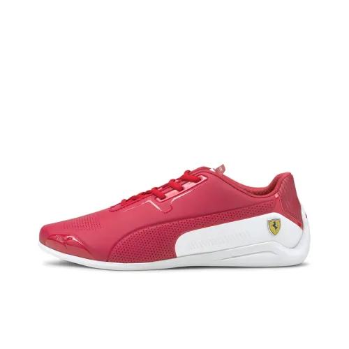 PUMA Scuderia Ferrari Drift Cat 8 Low Топ Кроссовки для тренировок Мужские Красные Белые