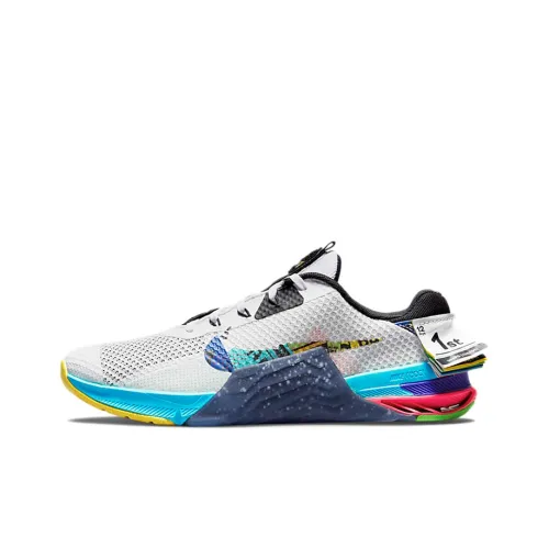 Nike Metcon 7 AMP Амортизация Дышащий Легкий Низкий Топ Кроссовки для тренировок Унисекс Черный Белый Желтый