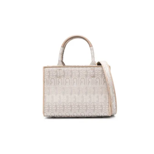 Furla Ткань Тоут Сумка Сумка для покупок Сумка через плечо Сумка Женская Бежевая