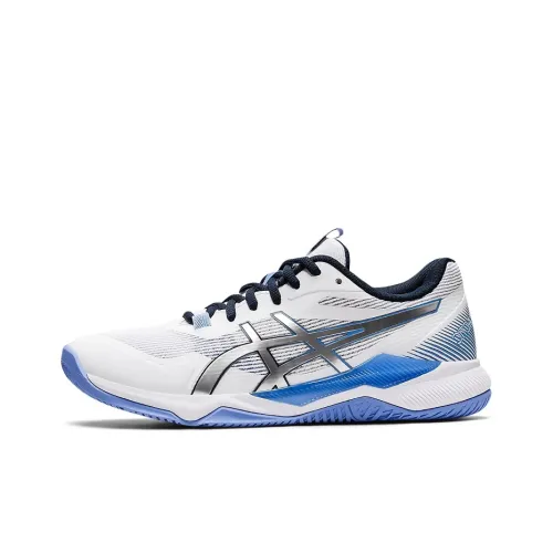 Asics Гель Tactic Low Топ Кроссовки для тренировок Женские Белые Серебряные