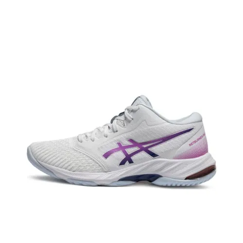 Asics Гель Netburner Ballistic MT Ballistic FF MT 3 Низкий Топ Кроссовки для тренировок Женские Белый Фиолетовый