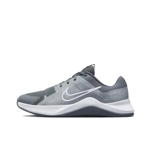 Nike MC Trainer 2 Амортизирующие шоки Противоскользящие Устойчивые к истиранию Низкий топ Кроссовки для тренировок Мужские Серый Белый