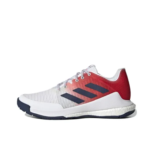 Adidas Crazyflight Low Топ Кроссовки для тренировок Женские Белый Красный Синий