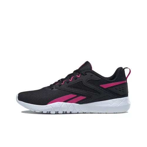 Reebok Flexagon FORCE 4 Low Топ Тренировочные Кроссовки Женские Черные Розовые
