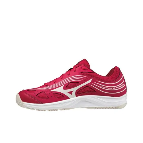 Mizuno Cyclone Speed 3 Slip-Resistant Abrasion-Resistant Breathable Low-Top Training Shoes Women's Red White Мицубо Cyclone Speed 3 Противоскользящие Устойчивые к Износу Дышащие Низкие Кроссовки для Тренировок Женские Красные Белые