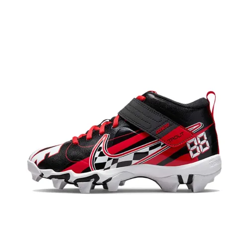 nike Shock Absorbers Slip-Resistant Abrasion-Resistant MID Топ Тренировочные Кроссовки Женские Черные Красные