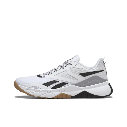 Reebok Slip Resistant Abrasion Resistant Низкие Кроссовки для тренировок Женские Черный Белый