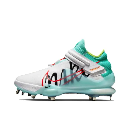 Nike Force Zoom Trout 7 Turf Амортизаторы Slip-resistant устойчивые к истиранию Низкий топ Кроссовки для тренировок Мужские Белый Зеленый