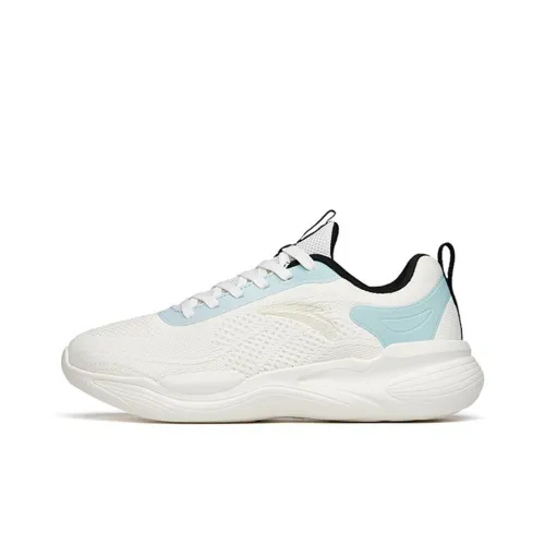 ANTA Амортизирующие подошва Устойчивая к истиранию Дышащие Низкий верх Кроссовки для тренировок Мужские Белый Синий