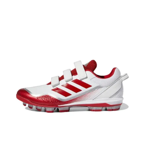 Adidas Stabile POINT Low Бутсы Slip-resistant Abrasion-resistant Low-top Тренировочные Кроссовки Мужские Красный Белый