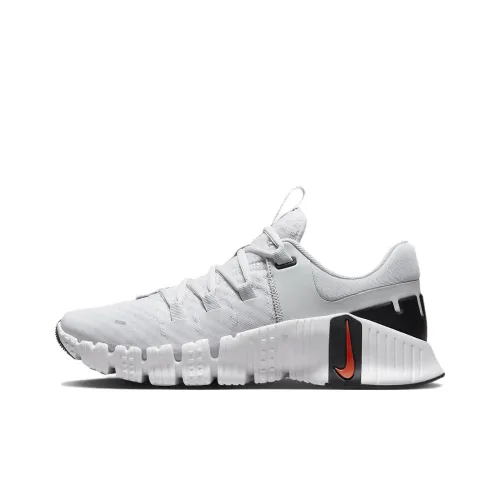 Nike Free Metcon 5 Амортизаторы Slip-resistant Низкие Кроссовки для тренировок Женские Серый Белый