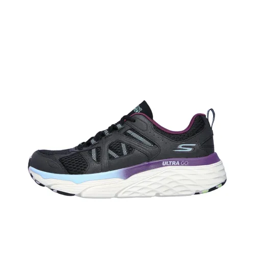 Skechers MAX CUSHIONING ELITE Wind CHILL Низкий Топ Кроссовки для тренировок Женские Черный Фиолетовый