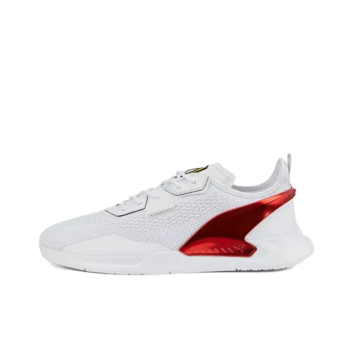 PUMA Scuderia Ferrari Ionspeed Motorsport Low Топ Тренировочные Кроссовки Мужские Белые Красные