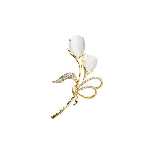 HMZ Броши Золотой Женские