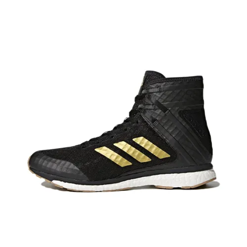 Adidas Speede 16,1 Boost Аbrasion Resistant High Топ Кроссовки для тренировок Унисекс Черный Золотой