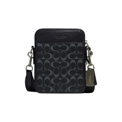 COACH Sullivan Чехол для телефона из коровьей кожи Сумка через плечо Маленькая Мужская Морской синий