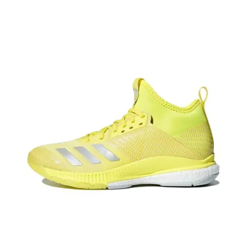 Adidas Crazyflight X 2,0 MID Устойчивые к истиранию MID Топ Кроссовки для тренировок Женские Желтые