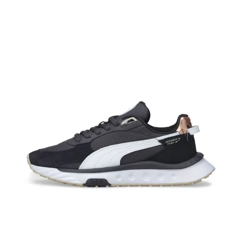 PUMA Wild Rider Collection Rihanna Fenty Low Топ Кроссовки для тренировок Женские Розово-золотой