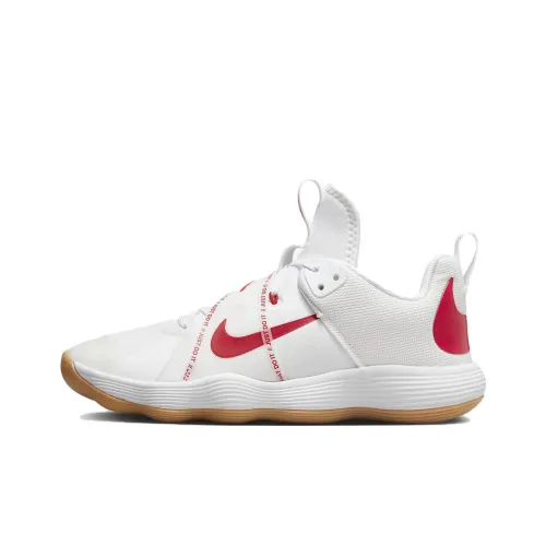 Nike React HyperSet Амортизаторы Шок Сопротивление Трения Низкий Топ Кроссовки для тренировок Мужские Белый Красный