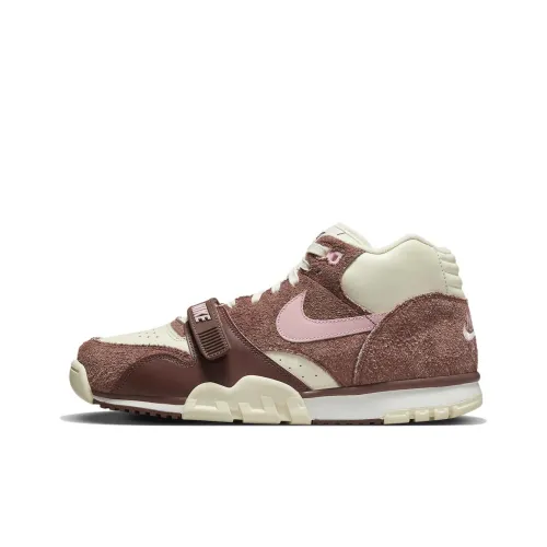 Nike Air Trainer 1 MID Топ Кроссовки для тренировок Унисекс Коричнево-розовый Белый