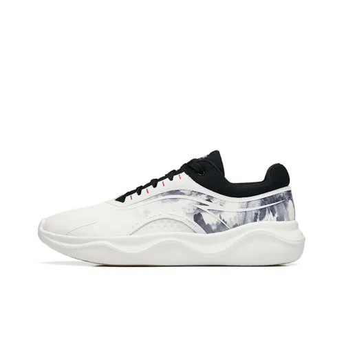 ANTA Shenxing амортизаторы Slip-resistant устойчивые к истиранию Низкий топ Кроссовки для тренировок Мужские Белый Черный