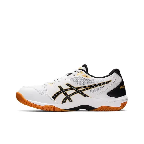 Asics Gel Rocket 10 Low Top Тренировочные Кроссовки Унисекс Белый Черный