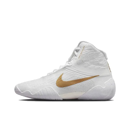 Nike Tawa Shock Absorbers Slip-Resistant Abrasion-Resistant High Top Training Shoes Unisex White Найк Тава Шок Абсорберз Слип-Резистент Абразион-Резистент Высокий Топ Тренировочные Кроссовки Унисекс Белый