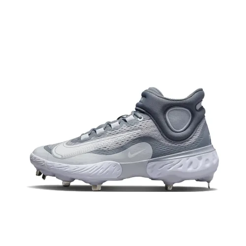 nike Alpha Huarache NXT Амортизаторы Shock Slip-resistant MID Топ Бейсбольные кроссовки Мужской Серый