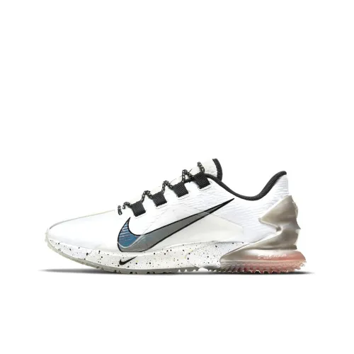 Nike Shock Absorbers Slip-Resistant Abrasion-Resistant Low-Top Training Shoes Men's White Black Silver Найк Шок Абсорберз Антислип Резистентный Абразивный Низкий Топ Кроссовки для Тренировок Мужские Белый Черный Серебряный