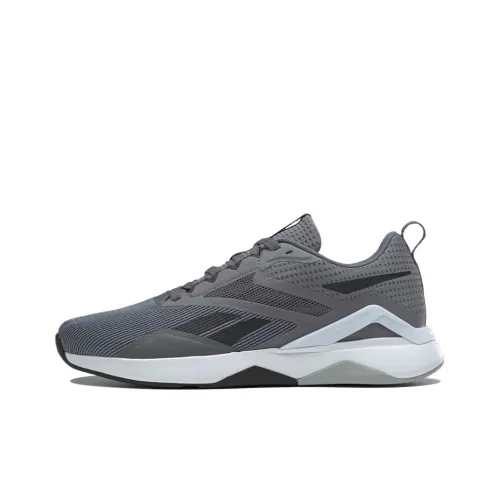 Reebok Nanofle TR 2,0 Устойчивые к истиранию Дышащие Низкие Кроссовки для тренировок Темно-серый