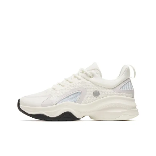 ANTA Амортизирующие подошва Устойчивая к истиранию Низкий топ Кроссовки для тренировок Женские Белый Серый Синий