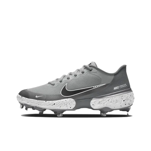 nike Alpha Huarache Elite 3 Амортизирующие шоки Противоскользящие и устойчивые к истиранию Низкий топ Кроссовки для тренировок Мужские Серые