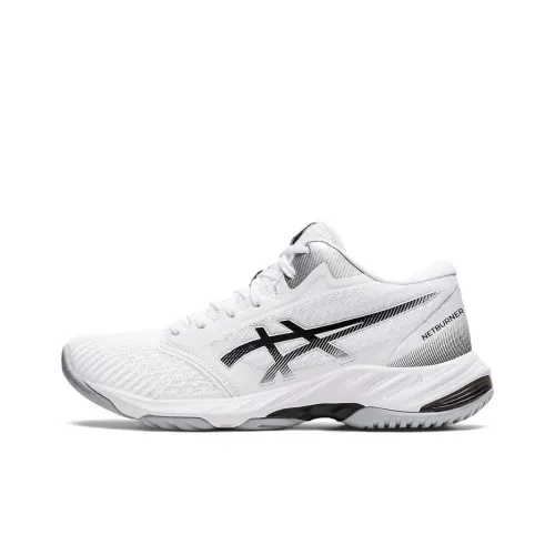 Asics Гель Netburner Ballistic MT Низкий Топ Волейбольные Кроссовки Женские Белый Черный