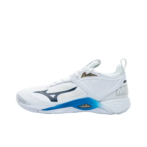 Кроссовки Mizuno Wave Momentum 2 для тренировок, низкий топ, небесно-голубой, унисекс