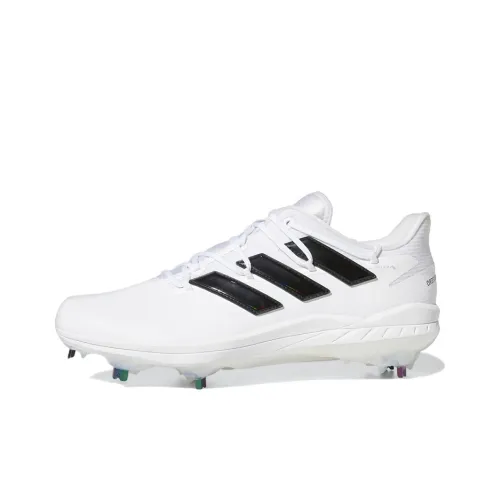 Adidas Adizero Cleats Устойчивые к истиранию Низкие Кроссовки для тренировок Мужские Белый Черный