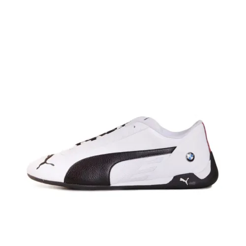 PUMA BMW M Motorsport R Кошка Амортизация Износостойкие Низкие Кроссовки для тренировок Мужские Белый Черный