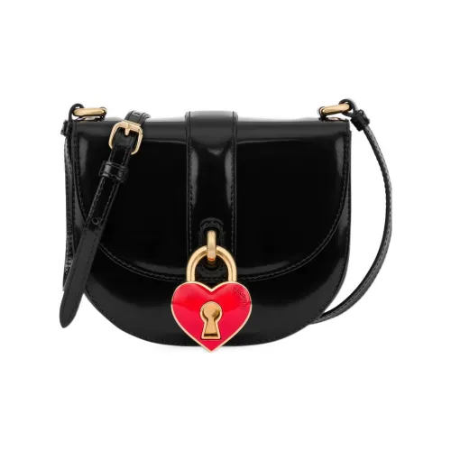 MOSCHINO Сумка через плечо из телячьей кожи женская черная