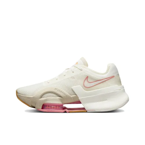 Nike Air Zoom SuperRep 3 Амортизаторы Устойчивые к истиранию Низкий Топ Кроссовки для тренировок Женские Бежево-розовый