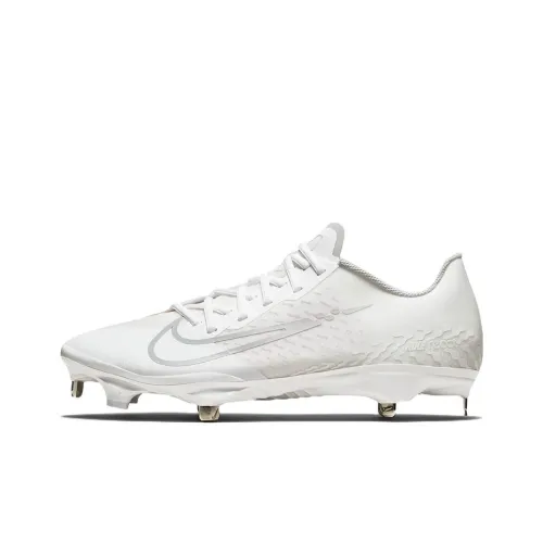 Nike Shock Absorbers Slip-Resistant Abrasion-Resistant Low-Top Baseball Shoes Men's White Silver Найк Шок Абсорберз Антискользящие Устойчивые к Износу Низкие Кеды для Бейсбола Мужские Белый Серебряный