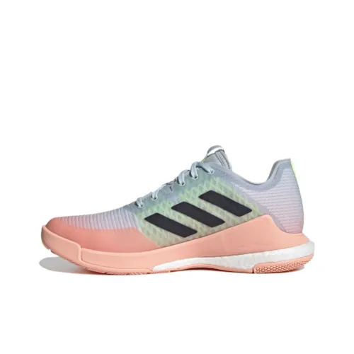 Adidas Crazyflight Volleyball Дышащие Низкие Кроссовки для Тренировок Женские Синие Розовые