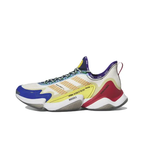 Adidas Impact FLX Slip-resistant Abrasion-resistant Lightweight Low Top Rugby Shoes Yellow Blue Red Adidas Impact FLX Противоскользящий Устойчивый к истиранию Легкий Низкий Топ Регби Обувь Желтый Синий Красный