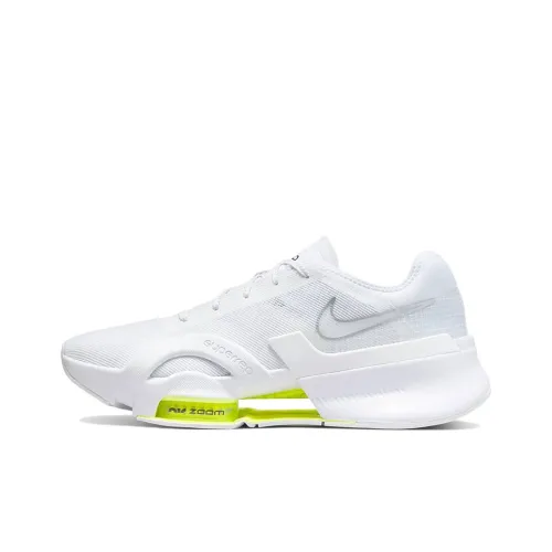 Nike SuperRep Air Zoom Амортизация Устойчивый к истиранию Устойчивый к абразивным воздействиям Низкий топ Кроссовки для тренировок Мужской Белый