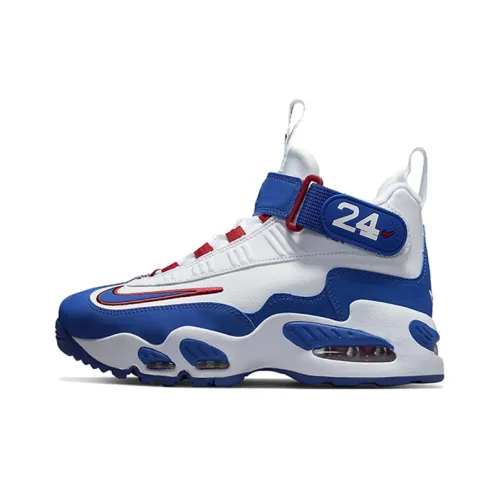 Nike Air Griffey Max 1 Амортизаторы Slip-resistant Abrasion-resistant High Top Кроссовки для тренировок Женские Синий Белый