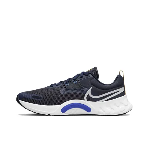 Nike Renew Retaliation Tr 3 Амортизирующие противоскользящие устойчивые к истиранию низкий топ кроссовки для тренировок мужской синий белый