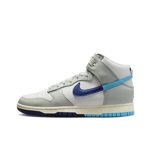 nike Dunk High Split 'Baltic Синий' Устойчивый к истиранию Дышащий Высокий Топ Скейтбординг Кроссовки Мужские Серый Белый Синий