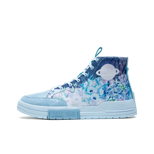 PEAK Guochuang Series Скейтборд Кроссовки Высокие Небесно-Синий Мужской