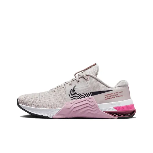 Nike Metcon 8 Slip-Resistant Abrasion-Resistant Low-Top Training Shoes Women's Pink Найк Меткон 8 Противоскользящие Устойчивые к Износу Низкие Кроссовки для Тренировок Женские Розовые