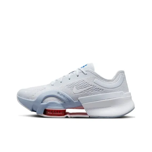 Nike Zoom SuperRep 4 NN Амортизаторы Устойчивые к истиранию Низкий Топ Кроссовки для тренировок Женские Синие Серые