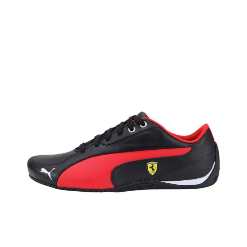 PUMA Scuderia Ferrari Амортизация Износостойкие Низкие Кроссовки для Тренировок Мужские Черные Красные