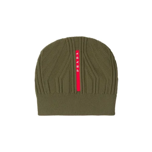 PRADA Полиамид Шапки-бини Мужской Зеленый